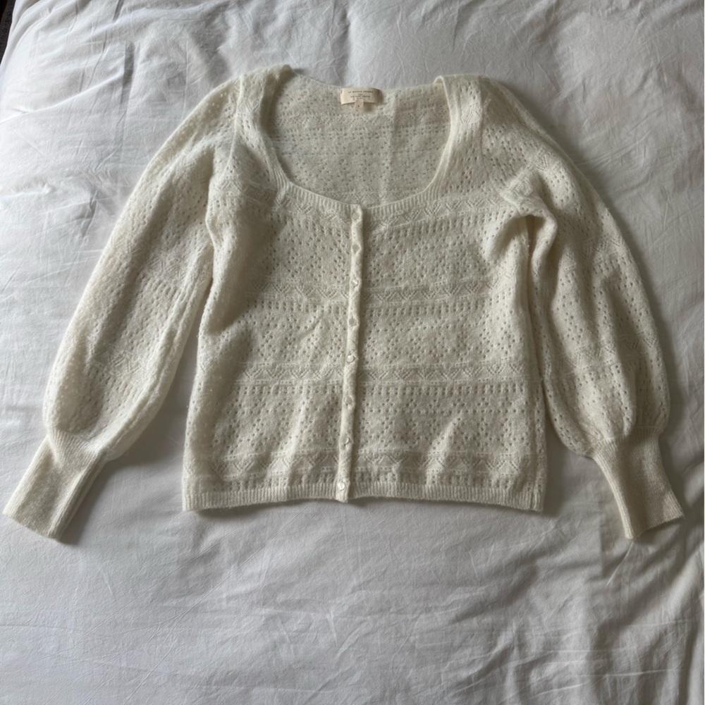 Sezane White Women's Sweater